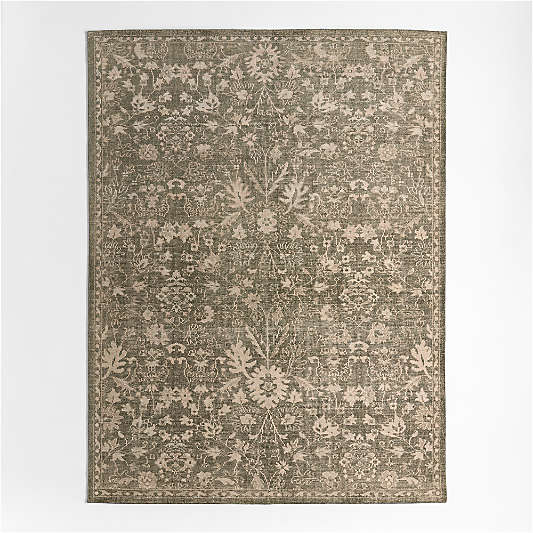 Tavira Performance Traditional Green Handknotted Area Rug