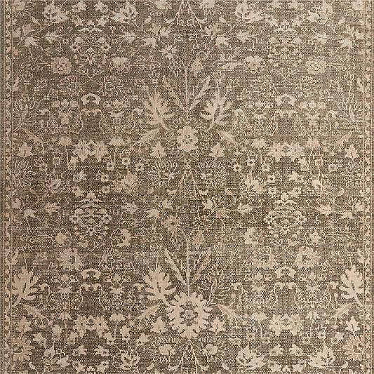 Tavira Performance Traditional Green Handknotted Area Rug