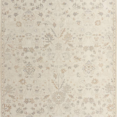 Tavira Performance Traditional Ivory Handknotted Area Rug 6'x9'