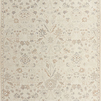 Tavira Performance Traditional Ivory Handknotted Area Rug 8'x10'