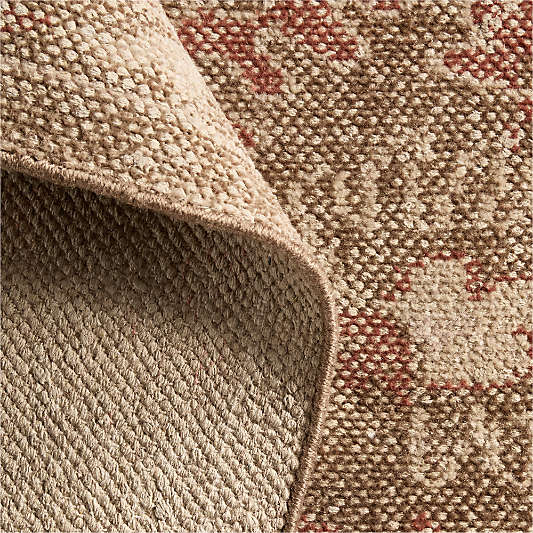 Tavira Performance Traditional Rust Red Handknotted Area Rug