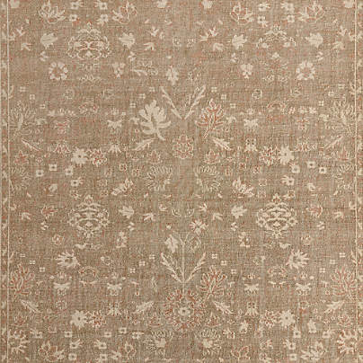 Tavira Performance Traditional Rust Red Handknotted Area Rug 12'x15'