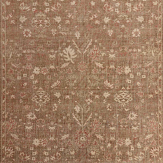 Tavira Performance Traditional Rust Red Handknotted Area Rug