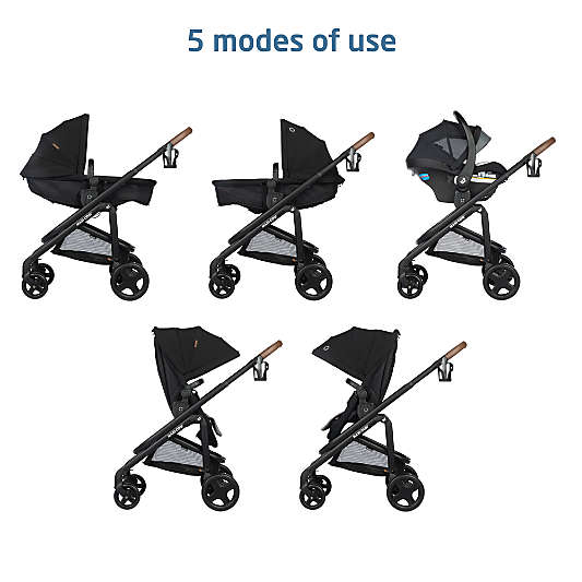 Maxi-Cosi ® Tayla ™ Max Onyx Wonder 5-in-1 Modular Travel System Stroller/Baby Car Seat