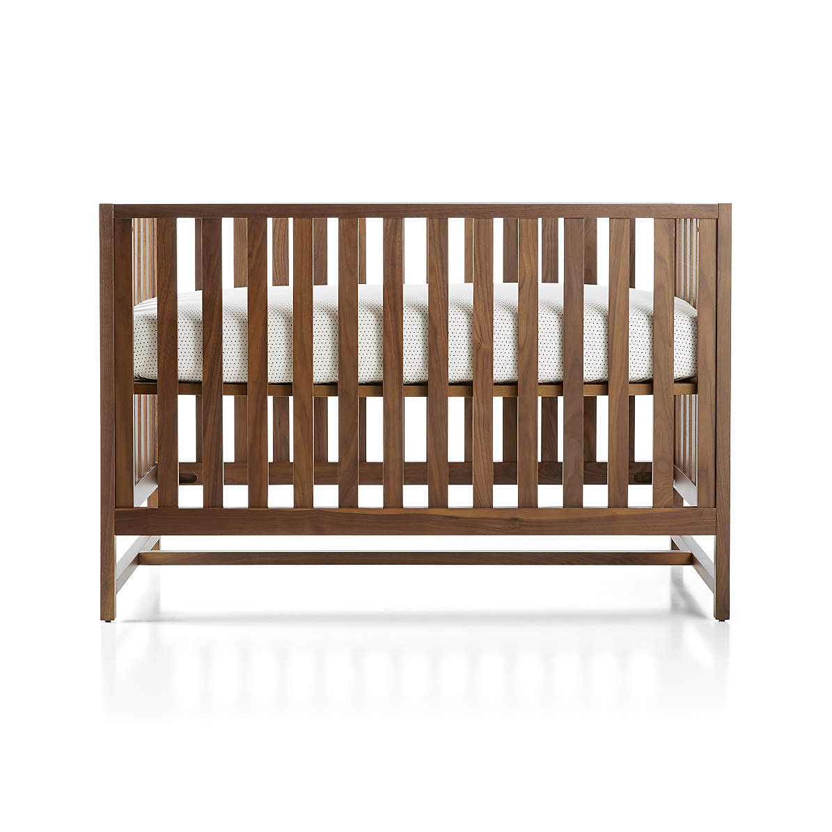 dark walnut crib