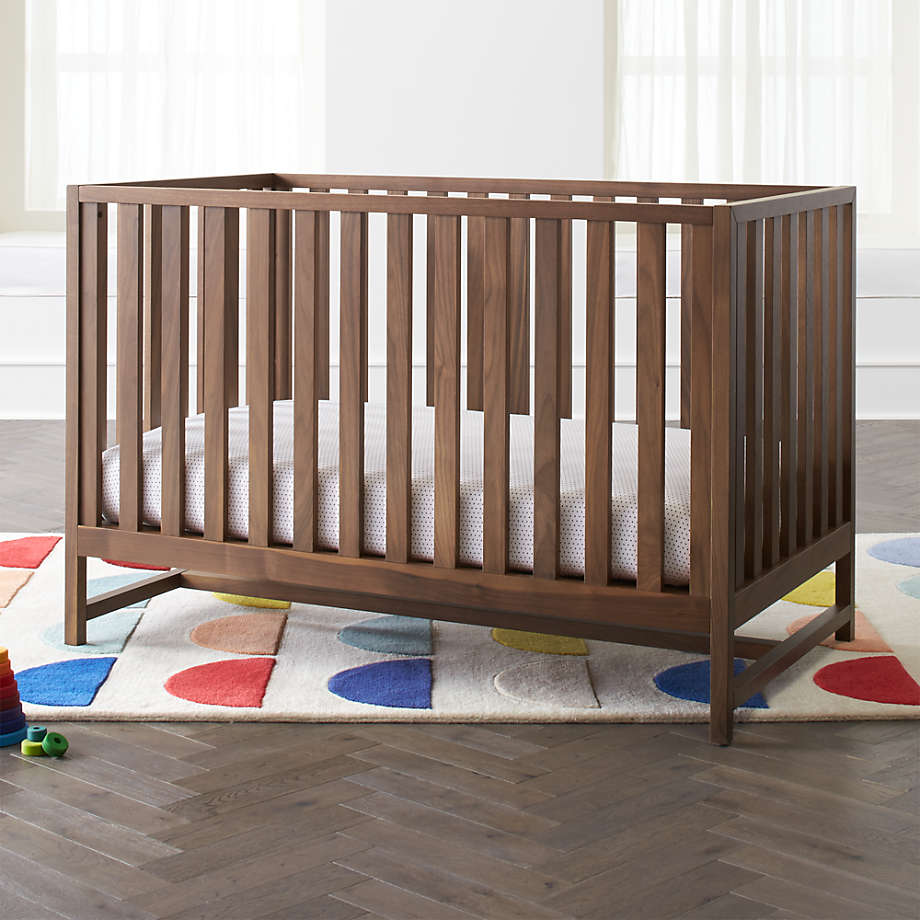 Taylor Walnut Baby Crib + Reviews Crate & Kids Canada
