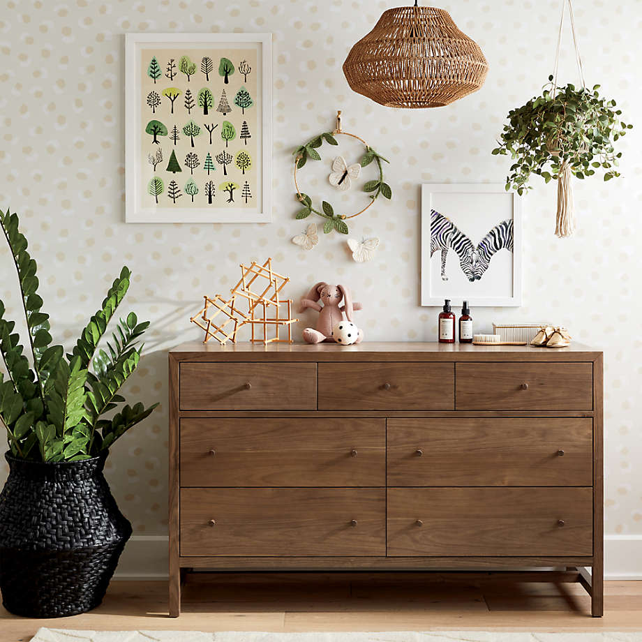 Siegel 6 drawer dresser hot sale walnut