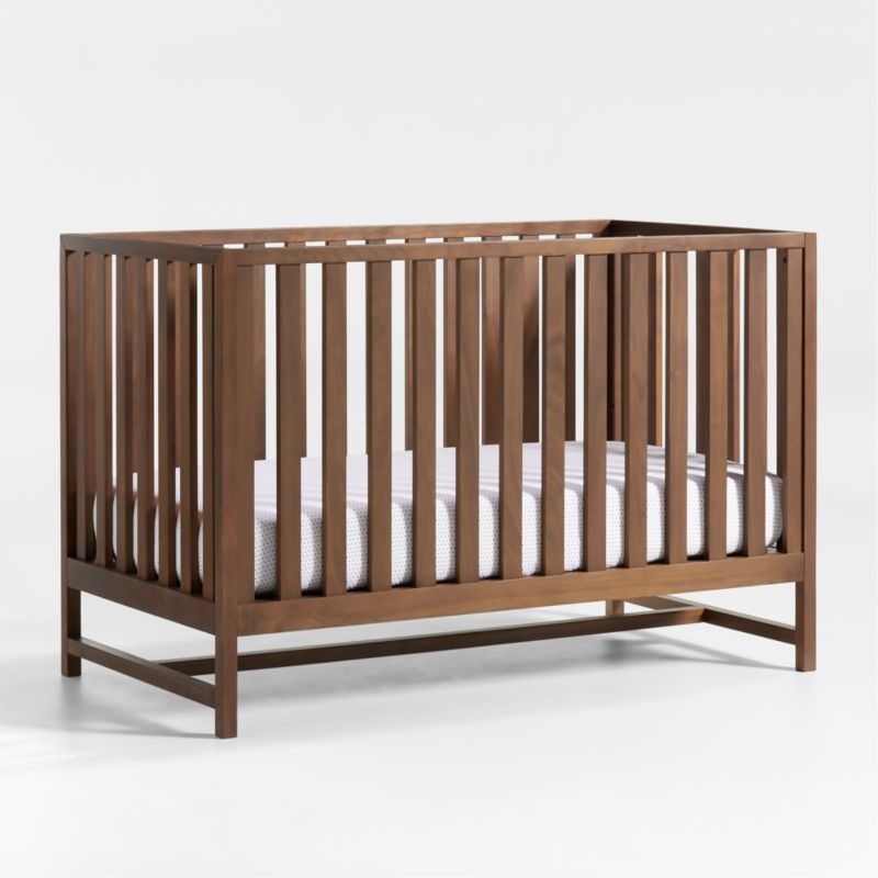 Taylor Walnut Crib + Reviews Crate & Kids