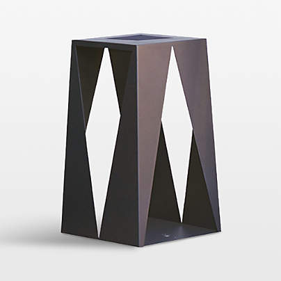 Teatree Cafe Metal LED Solar Outdoor Lantern 20"