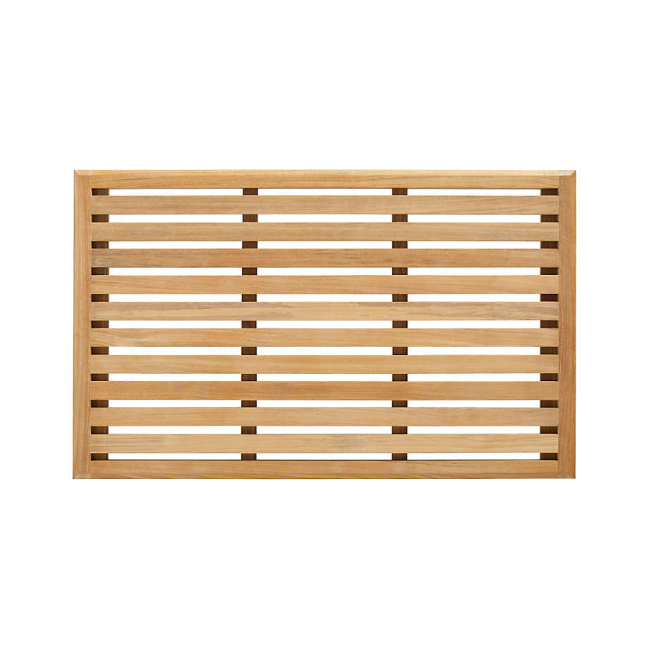 Lattice Wooden Mat + Reviews | Crate & Barrel