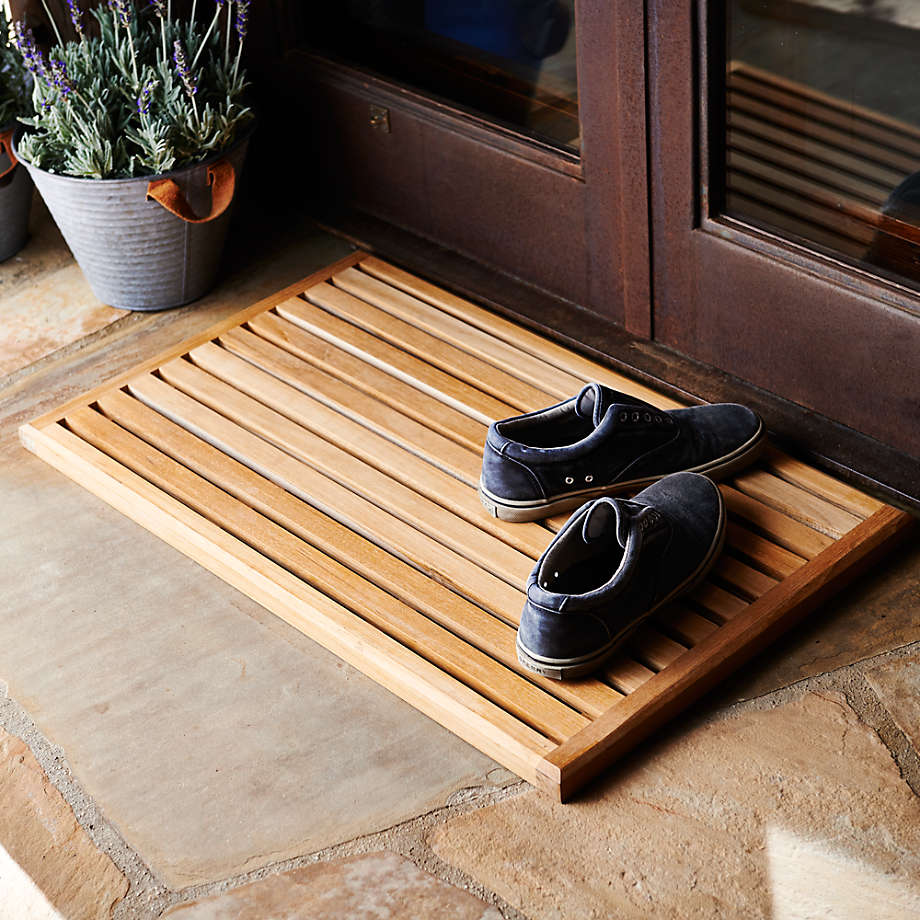  Wood Bathroom Mat, Wood Shower Mat for Indoor