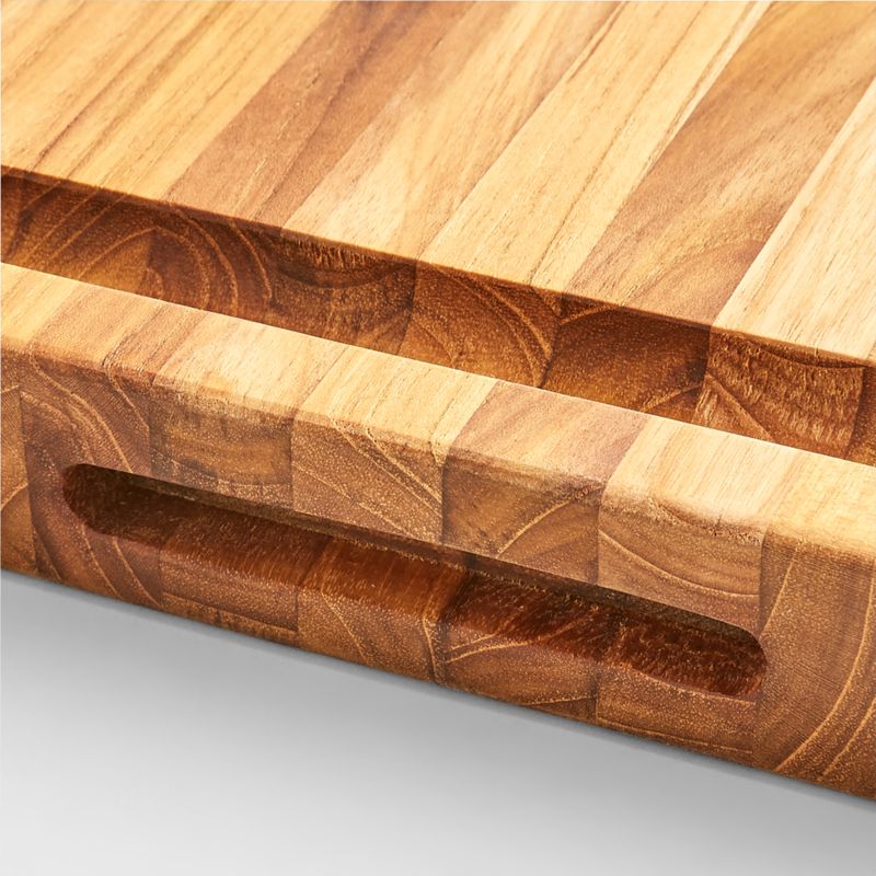 TeakHaus The Scandi Collection Cutting Board, End Grain, No Handles, Rectangular