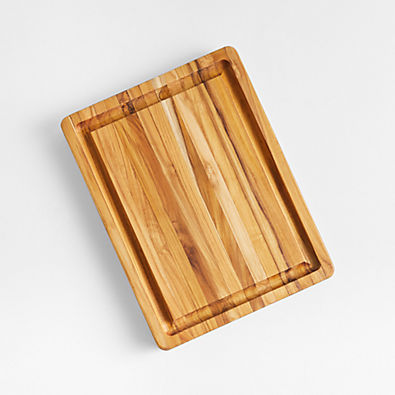 View Teakhaus Edge-Grain Professional Cutting Board with Hand Grips 16"x12" details