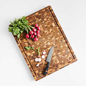 Architec Bamboo Non-Slip Cutting Board | Crate & Barrel