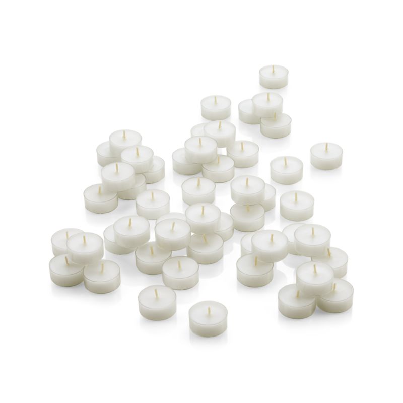 White Clear-Cupped 3-Hour Tealights, Set of 50 - image 2 of 3