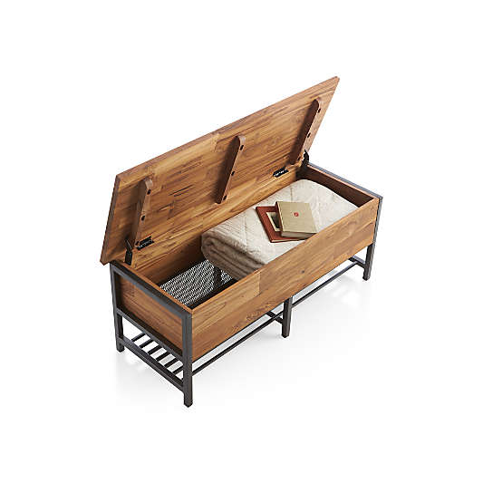 Teca Storage Trunk-Bench