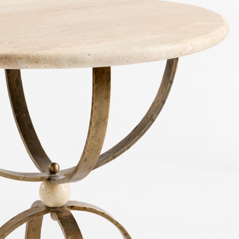 Telephone Travertine 20" Side Table, Set of 2 by Laura Harrier & Tiffany Howell - image 7 of 8