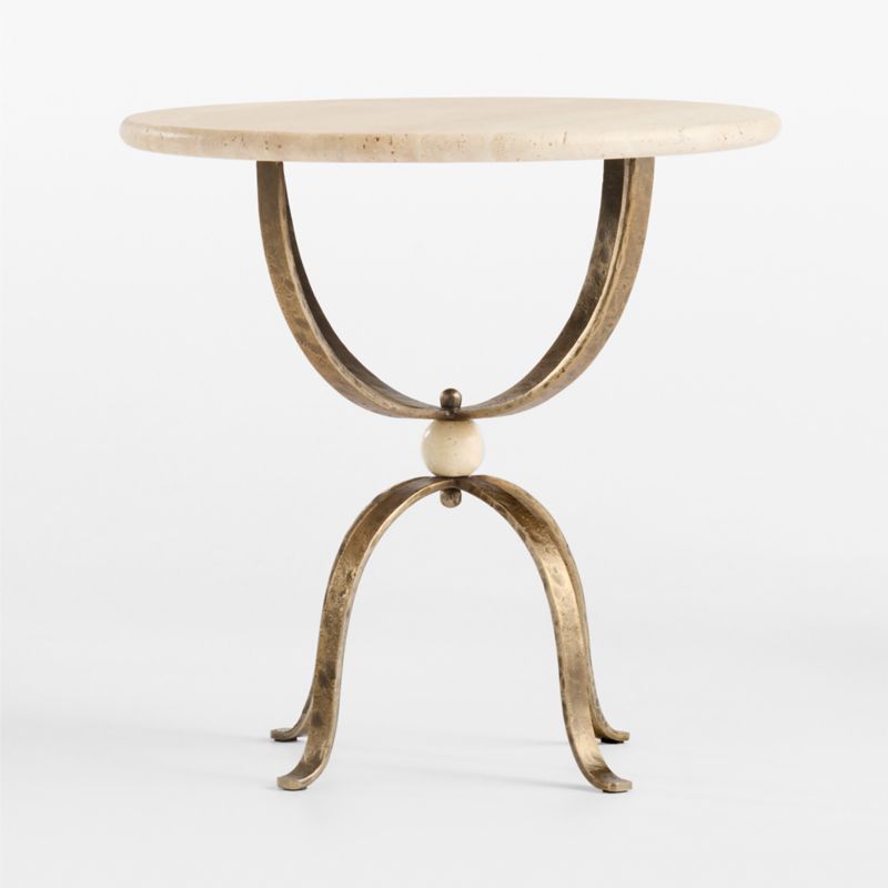 Telephone Travertine 20" Side Table, Set of 2 by Laura Harrier & Tiffany Howell - image 5 of 8