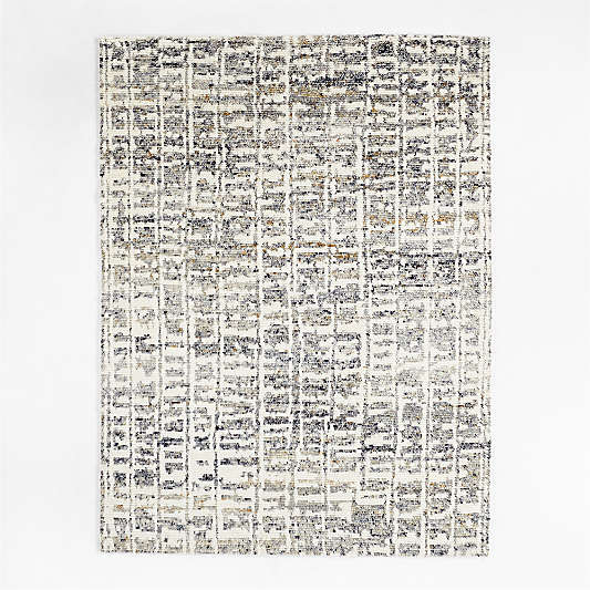 Blue Patterned Rug | Crate & Barrel Canada