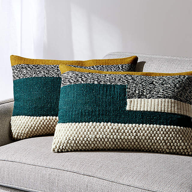color block pillow