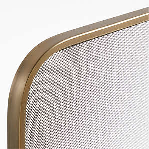 Telum Brass Glass Fireplace Screen + Reviews, Crate & Barrel Canada