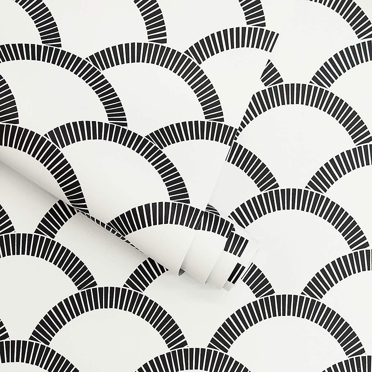 Cream and Black Patterned Wallpaper  Chronos Stores