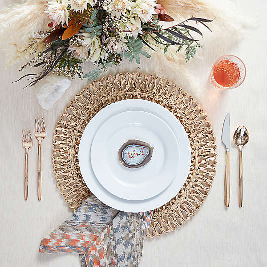 Aspen Rimmed Porcelain Salad Plate