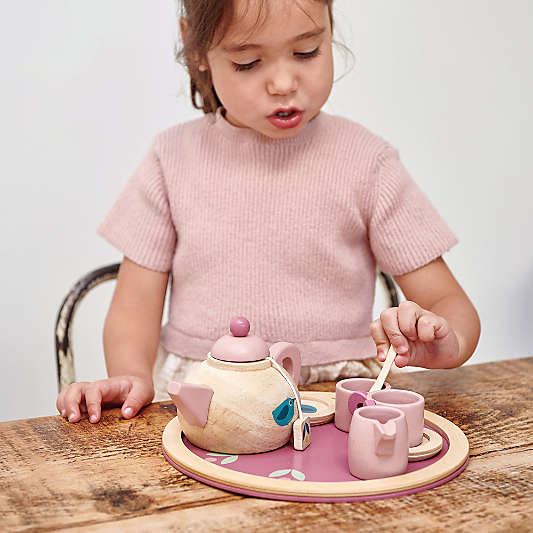 Tender Leaf Wooden Birdie Toy Kids Tea Set