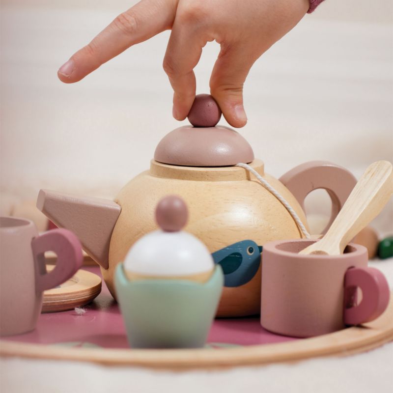 Tender Leaf Wooden Birdie Toy Kids Tea Set - image 2 of 5