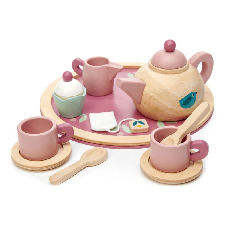 Tender Leaf Wooden Birdie Toy Kids Tea Set - image 4 of 5