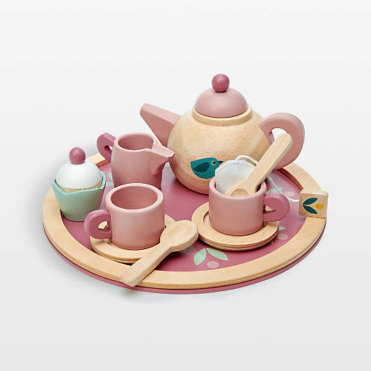 Tender Leaf Wooden Birdie Toy Kids Tea Set