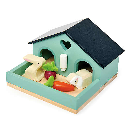 Tender Leaf Wooden Pet Rabbit Kids Play Set