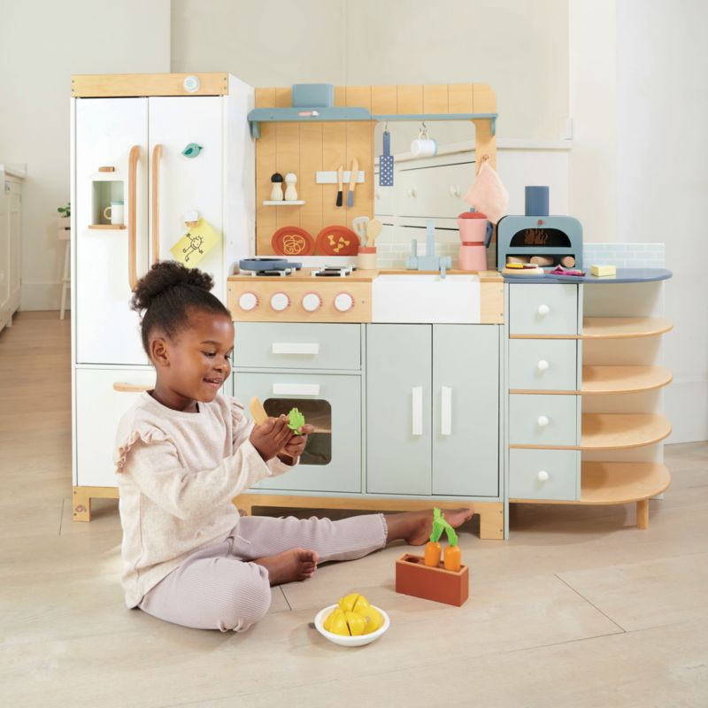 Tender Leaf La Fiamma Grand Kids Wooden Play Kitchen - image 6 of 13