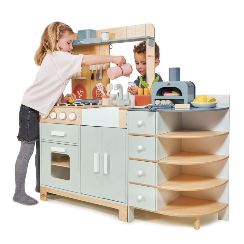 Tender Leaf La Fiamma Grand Kids Wooden Play Kitchen - image 11 of 13