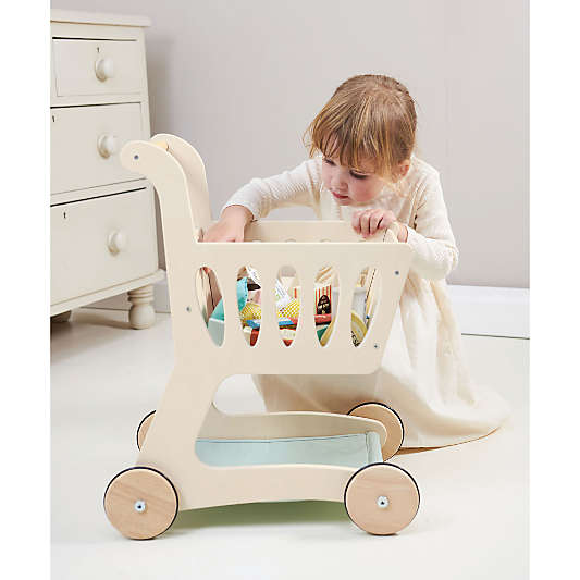 Tender Leaf Kids Wooden Shopping Cart Toy