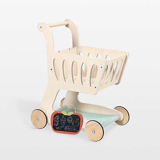 Tender Leaf Kids Wooden Shopping Cart Toy