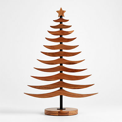 View Warm Acacia Tannenbaum Christmas Ornament Tree 25" details