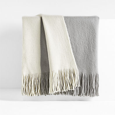View Tepi 70"x55" Grey Throw Blanket details