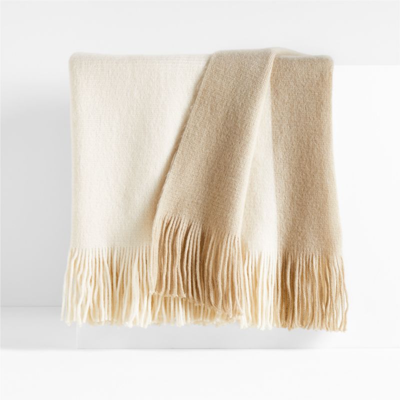 Brown Neo Monogram Cashmere and Wool Blanket