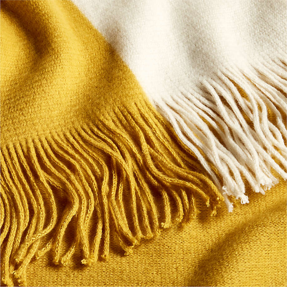 Ochre throw deals