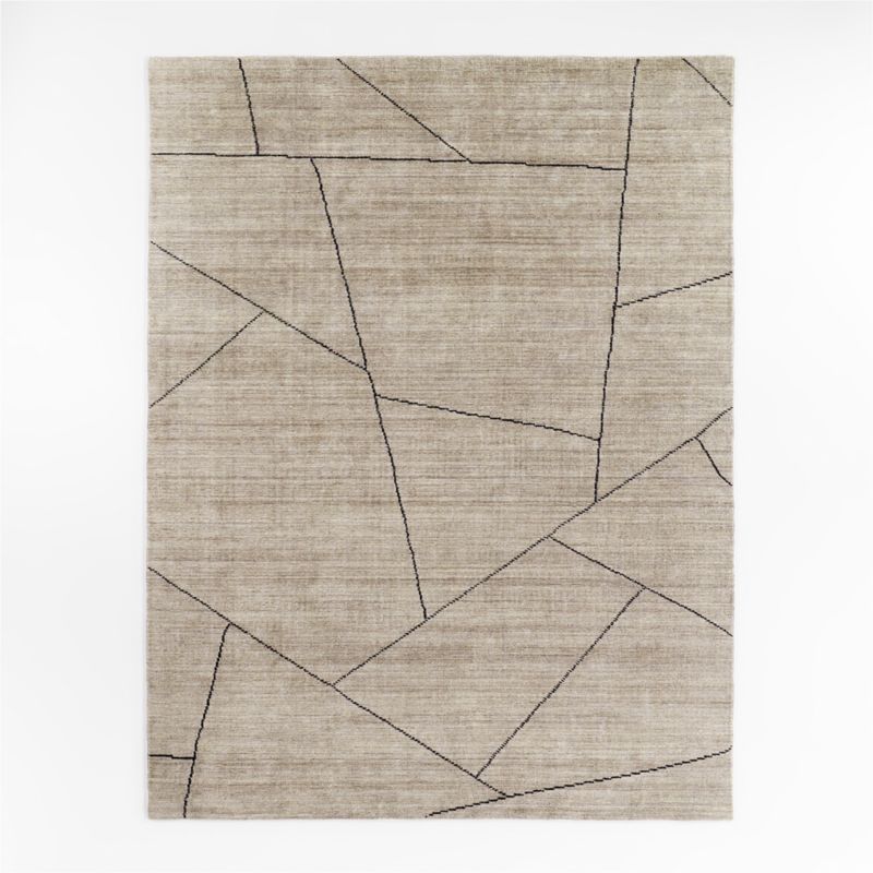 Teramo Performance Abstract Dark Taupe Area Rug 8'x10' - image 2 of 5