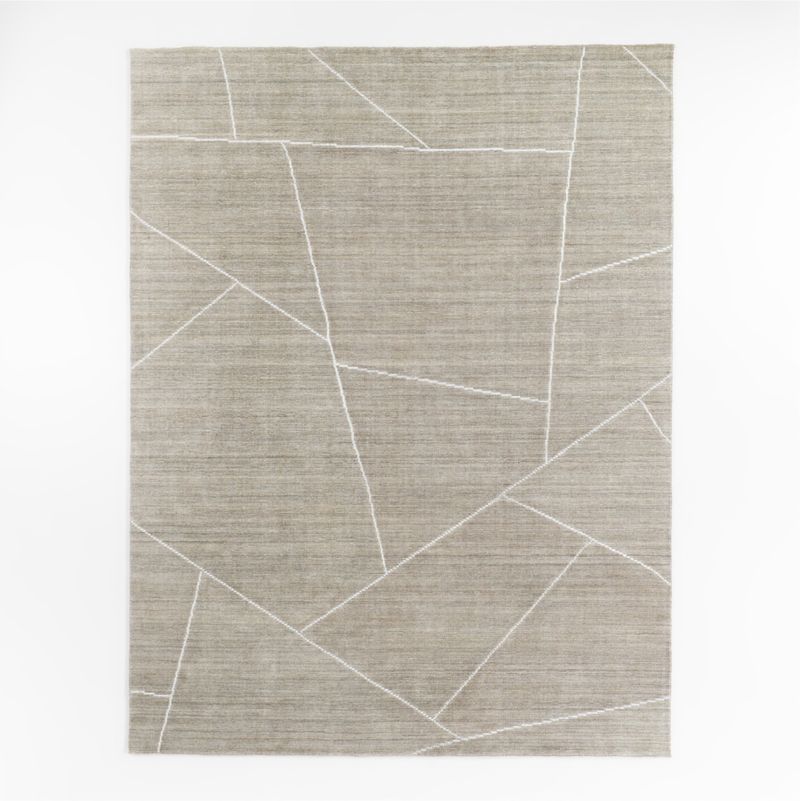 Teramo Performance Abstract Grey Rug Swatch 12"x18" - image 1 of 5