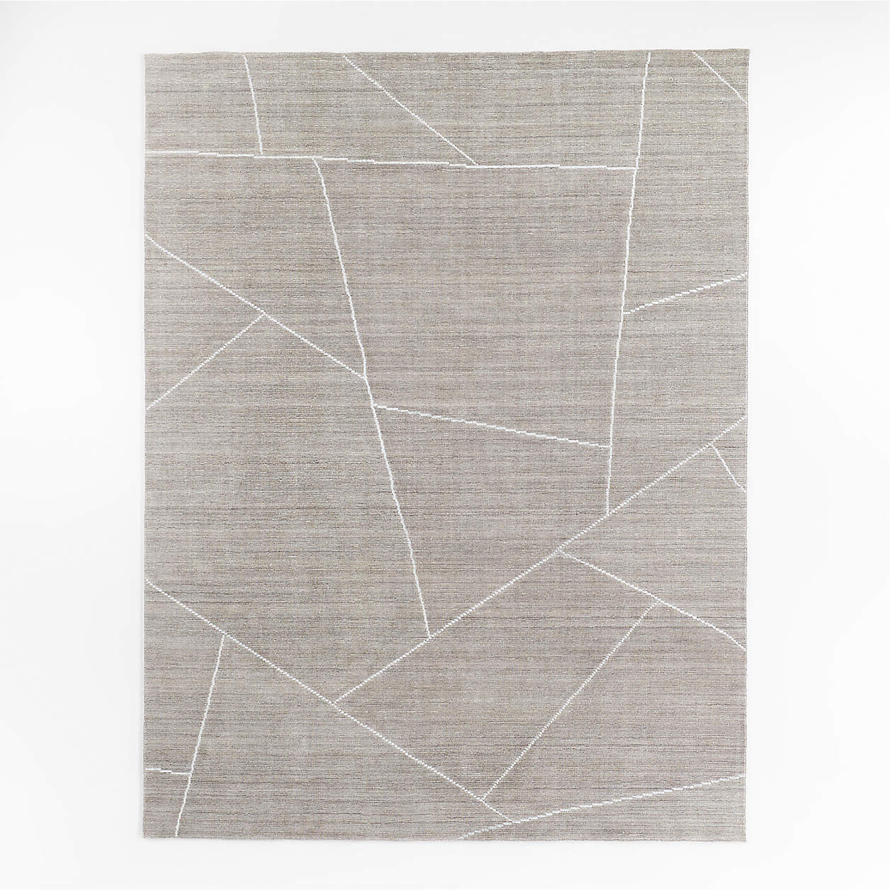 Teramo Performance Abstract Grey Area Rug 8'x10' + Reviews Crate & Barrel