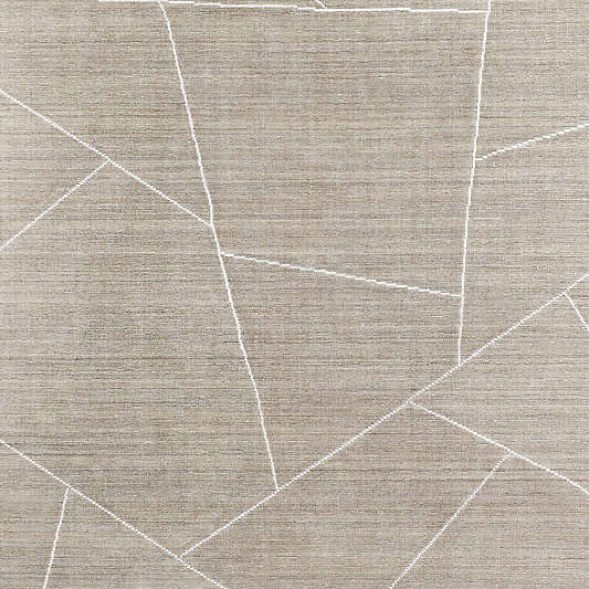 Teramo Performance Abstract Grey Rug Swatch 12"x18"