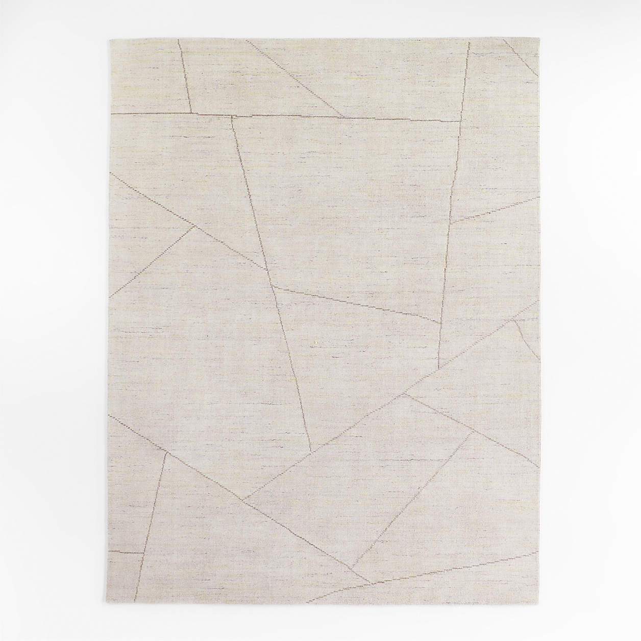 Teramo Performance Abstract Ivory Area Rug 6'x9' + Reviews Crate & Barrel