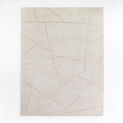 Teramo Performance Abstract Ivory Area Rug