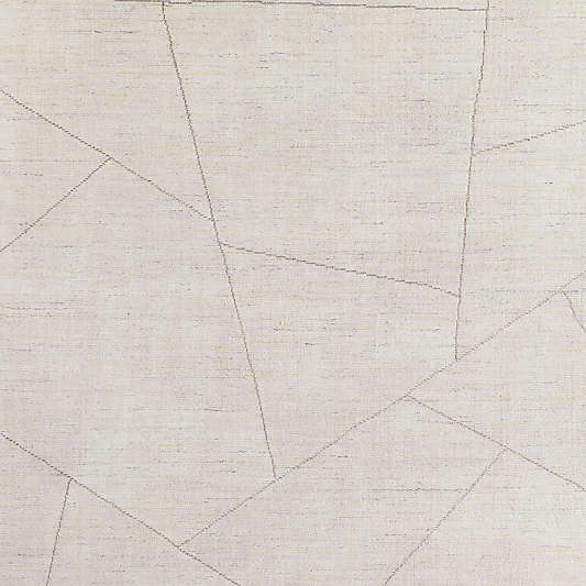 Teramo Performance Handwoven Abstract Ivory Area Rug