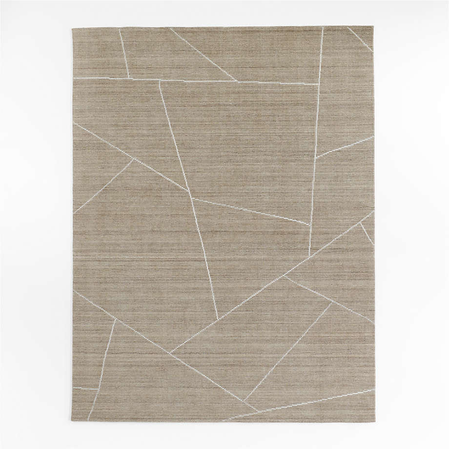 Teramo PetFriendly Performance Abstract Taupe Area Rug 9'x12