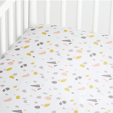 View Organic Terrazzo Baby Crib Fitted Sheet details