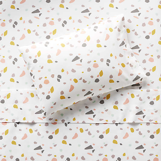 Organic Terrazzo Toddler Sheet Set